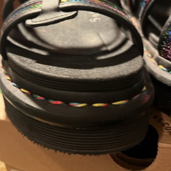 Dr. Marten Yelena Rainbow sequin sandals. Size 7. - Picture 11 of 16